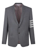Thom Browne plain weave 4-Bar high armhole sportcoat