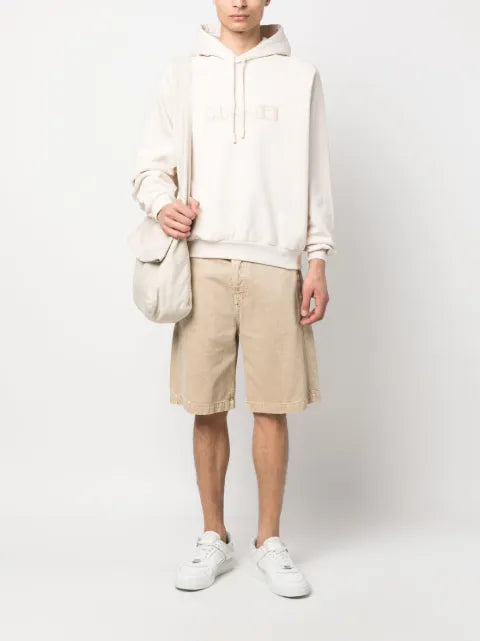 Sunnei embroidered-logo cotton hoodie