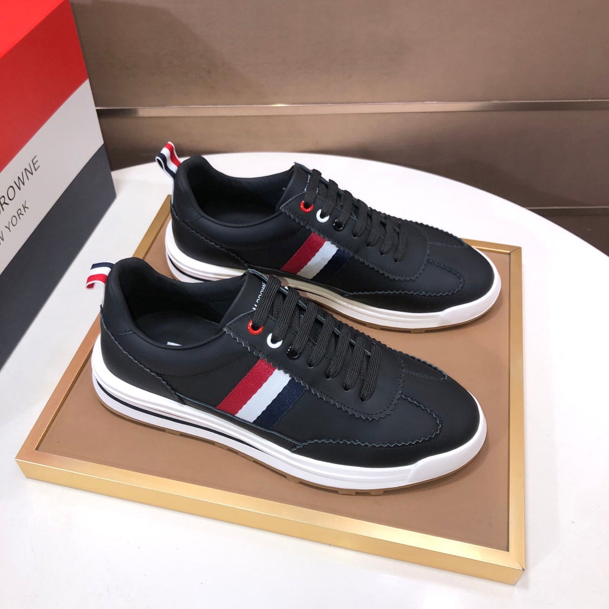 Full-Grain Leather Sneaker V — Perforated Leather Edition