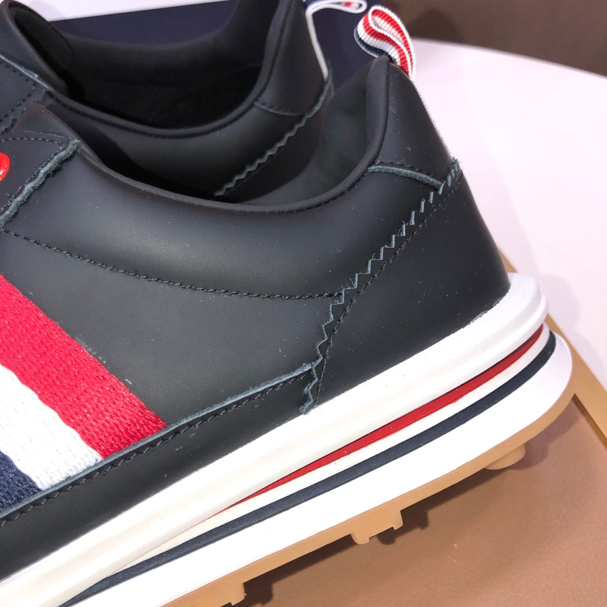 Full-Grain Leather Sneaker V — Perforated Leather Edition