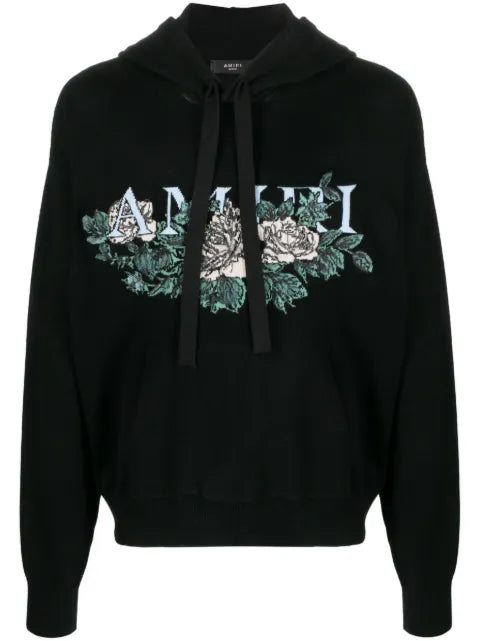 AMIRI intarsia-knit logo hoodie