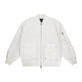 COTTON POLY OVERSIZED OFF WHITE BOMBERS