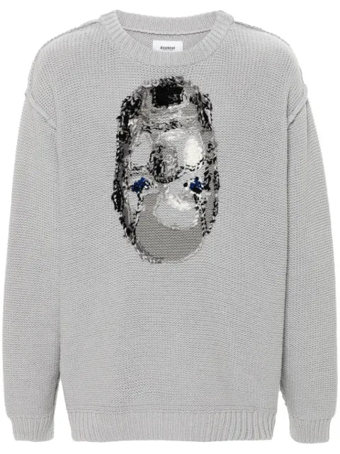 Doublet inside-out jacquard jumper