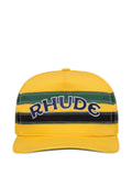 RHUDE striped baseball cap