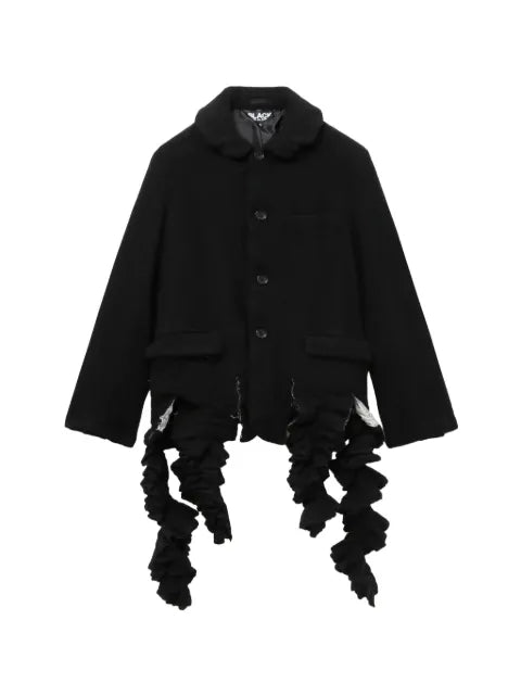 Black Comme Des Garçons ruffled jacket