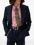 Versace wool-mohair slim blazer