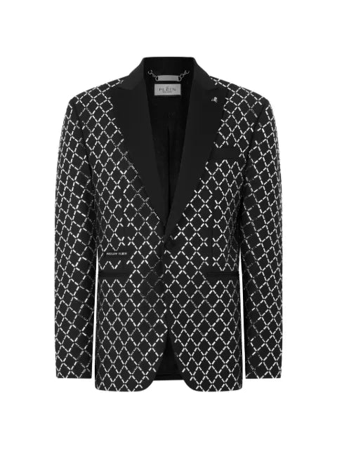 Philipp Plein blazer all-over strass baguettes