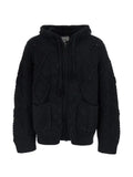 FOUND cable-knit zip-up hoodie