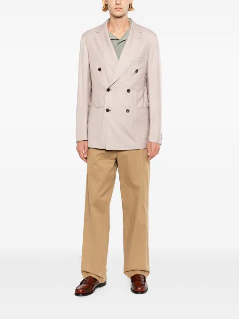 Brioni double-breasted peak-lapel jacket