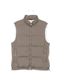 Brunello Cucinelli lightweight techno-fabric down vest with packable hood