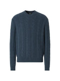 Zegna light blue mélange Oasi Cashmere crewneck sweater