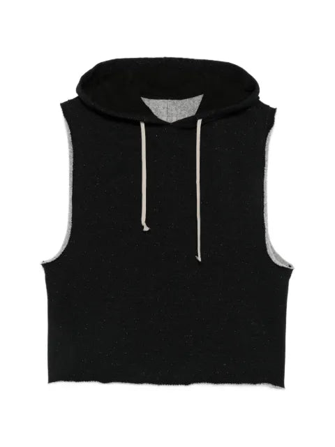 Rick Owens sleeveless drawstring-hood hoodie