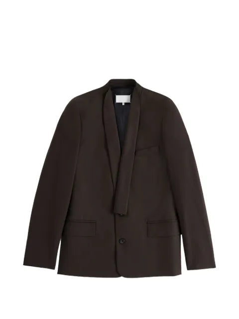 Maison Margiela minimal-collar blazer