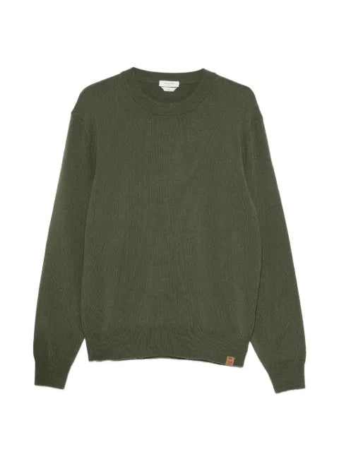 Jacob Cohën crew-neck logo-patch sweater