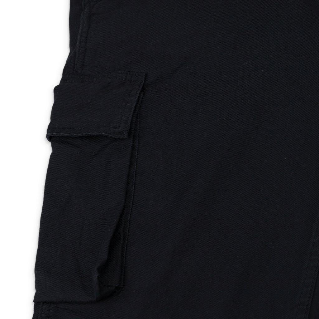Black Cotton Cargo Pants