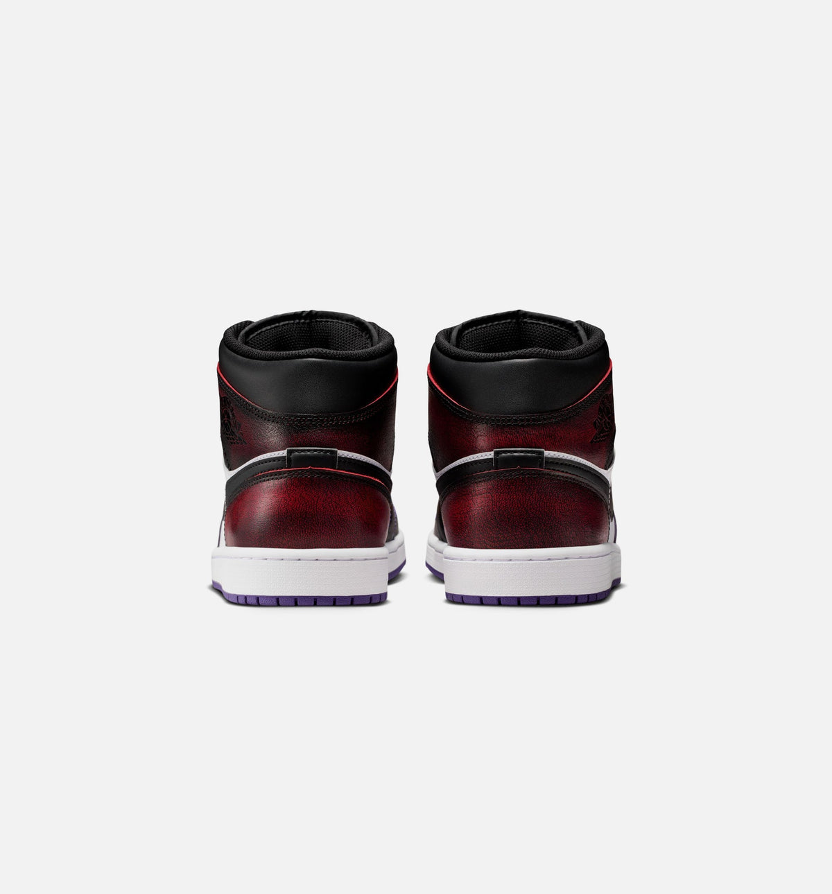 Air Jordan 1 Mid SE Men's Lifestyle Shoe - True Red/White/Court Purple/Black