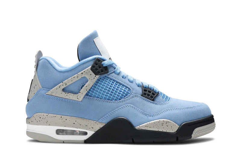 Air Jordan 4 Retro 'University Blue' – UNC-Inspired Sneaker in Powder Blue & White