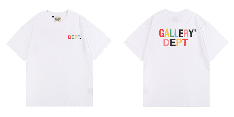 Gallery Dept Tie Dye Washed Graffiti Print Crew Neck T‑Shirt Unisex