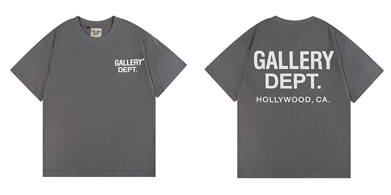 Gallery Dept Tie Dye Washed Graffiti Print Crew Neck T‑Shirt Unisex