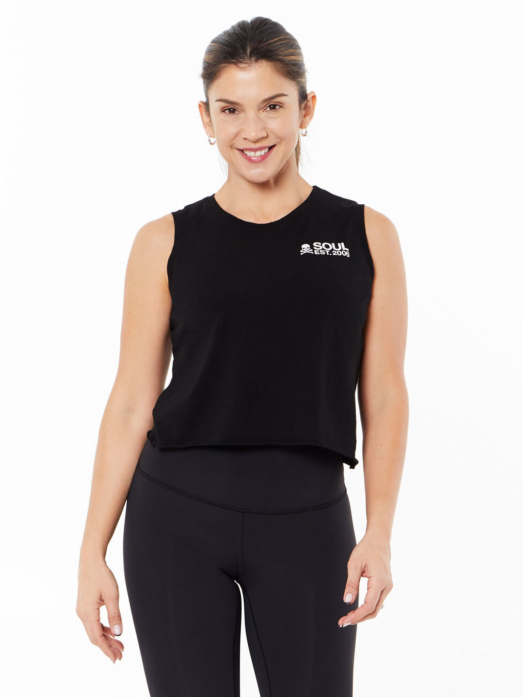 RENEE CROP TANK BLACK
