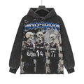 Godspeed Pain No Gain Acid Wash Graphic Hoodie