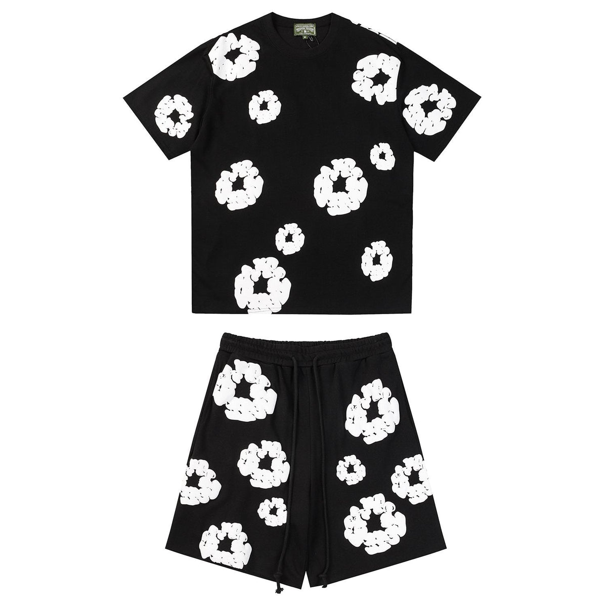 DENIM TEARS Cotton Wreath Graphic Short-Sleeve Set