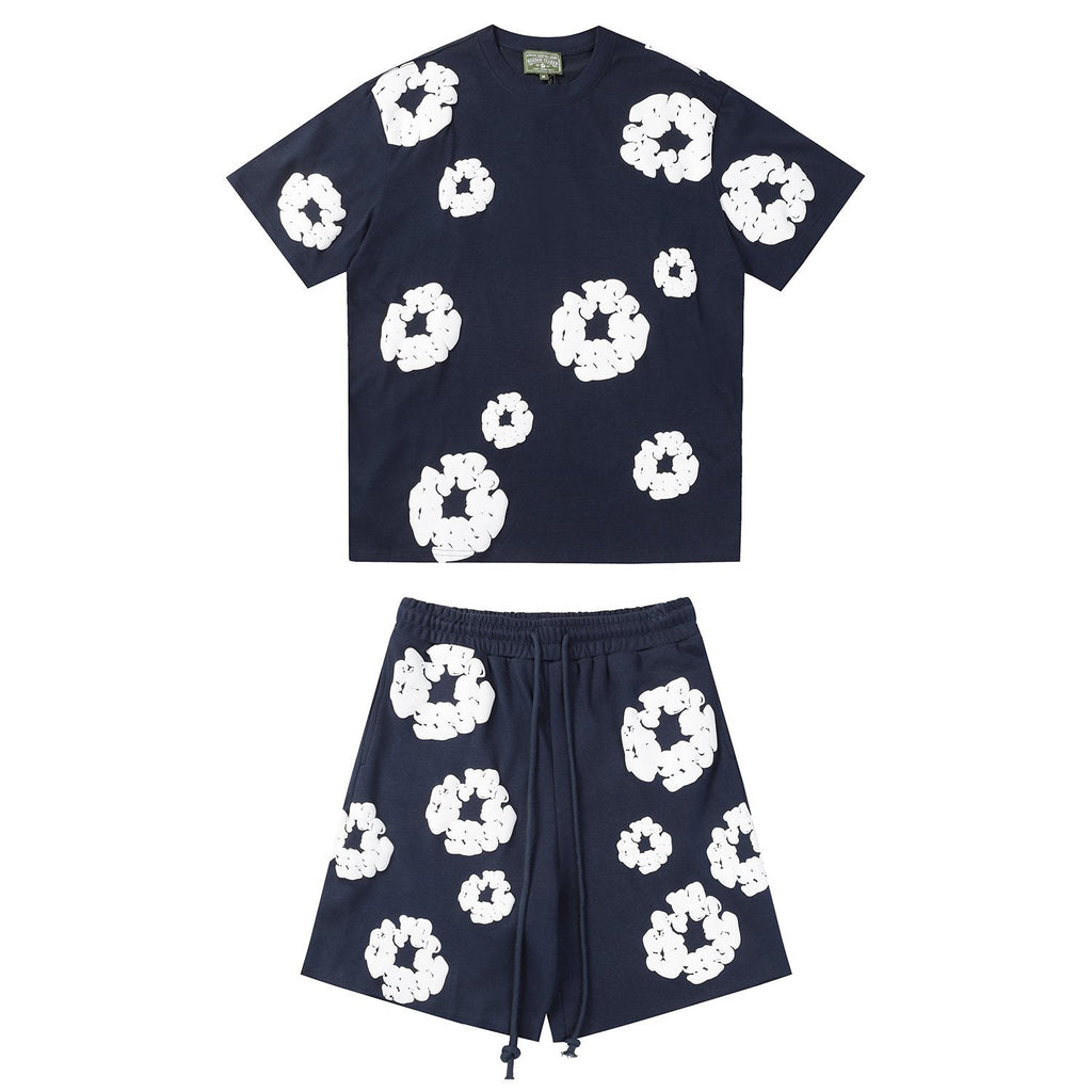 DENIM TEARS Cotton Wreath Graphic Short-Sleeve Set