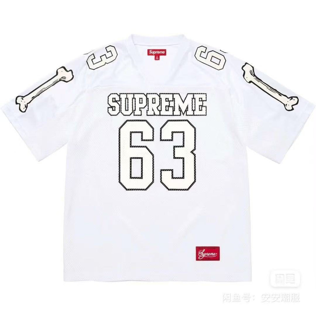 Supreme Number Graphic Mesh Football Jersey