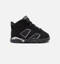 Air Jordan 6 Cap & Gown Infant Sneakers - Black/Reflective Silver/Black