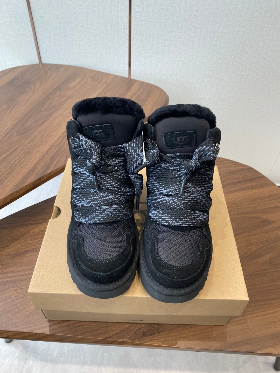 UGG Knitted Shearling Snow Boots