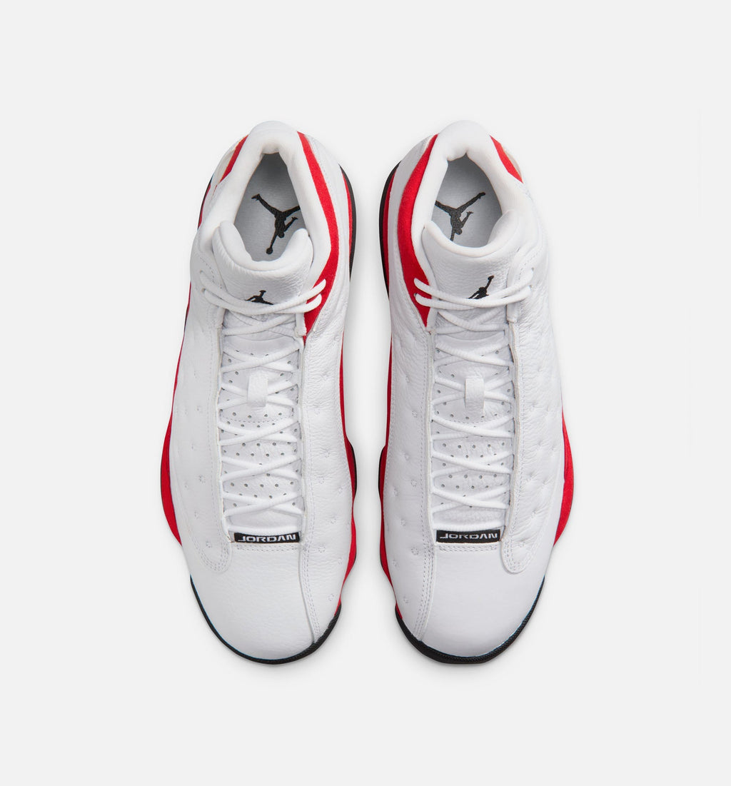 Air Jordan 13 Retro White and University Red Men's – White/Black/True Red