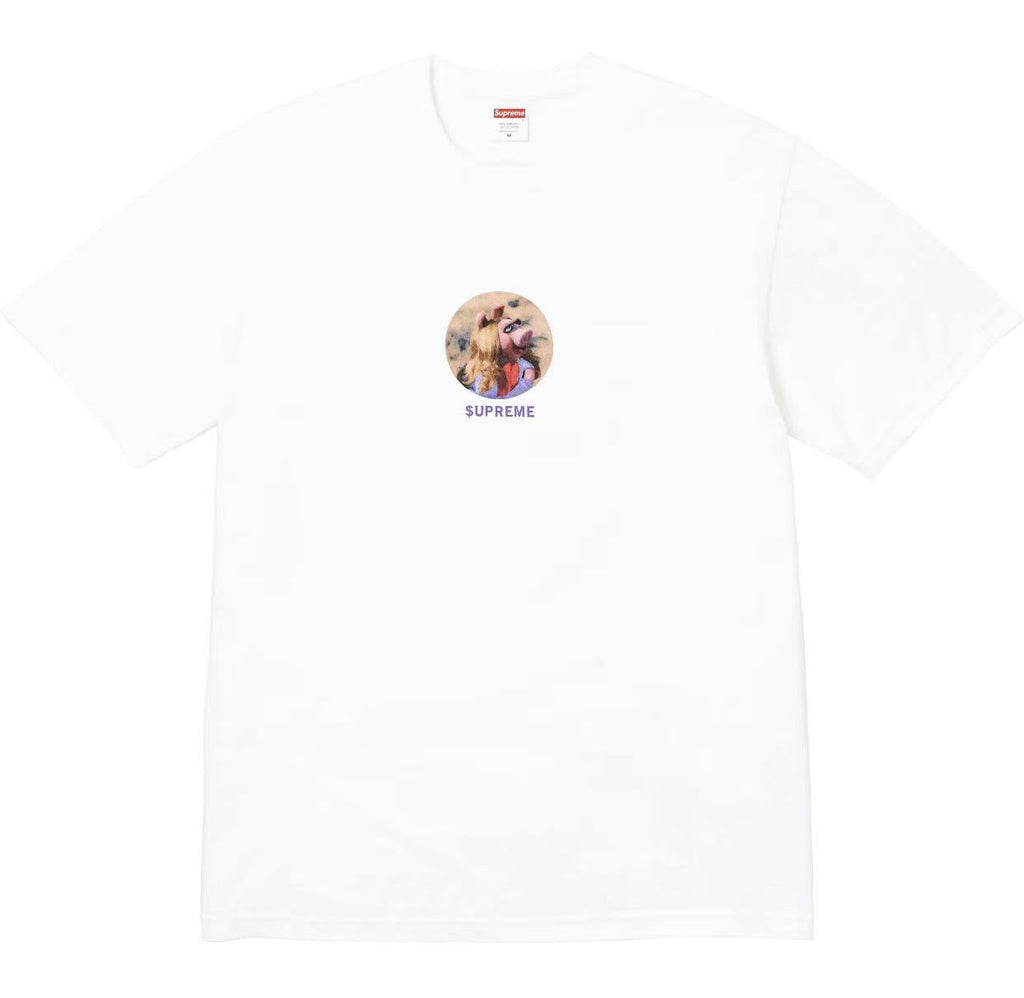 Supreme 25SS Miss Piggy Tee – Black / White