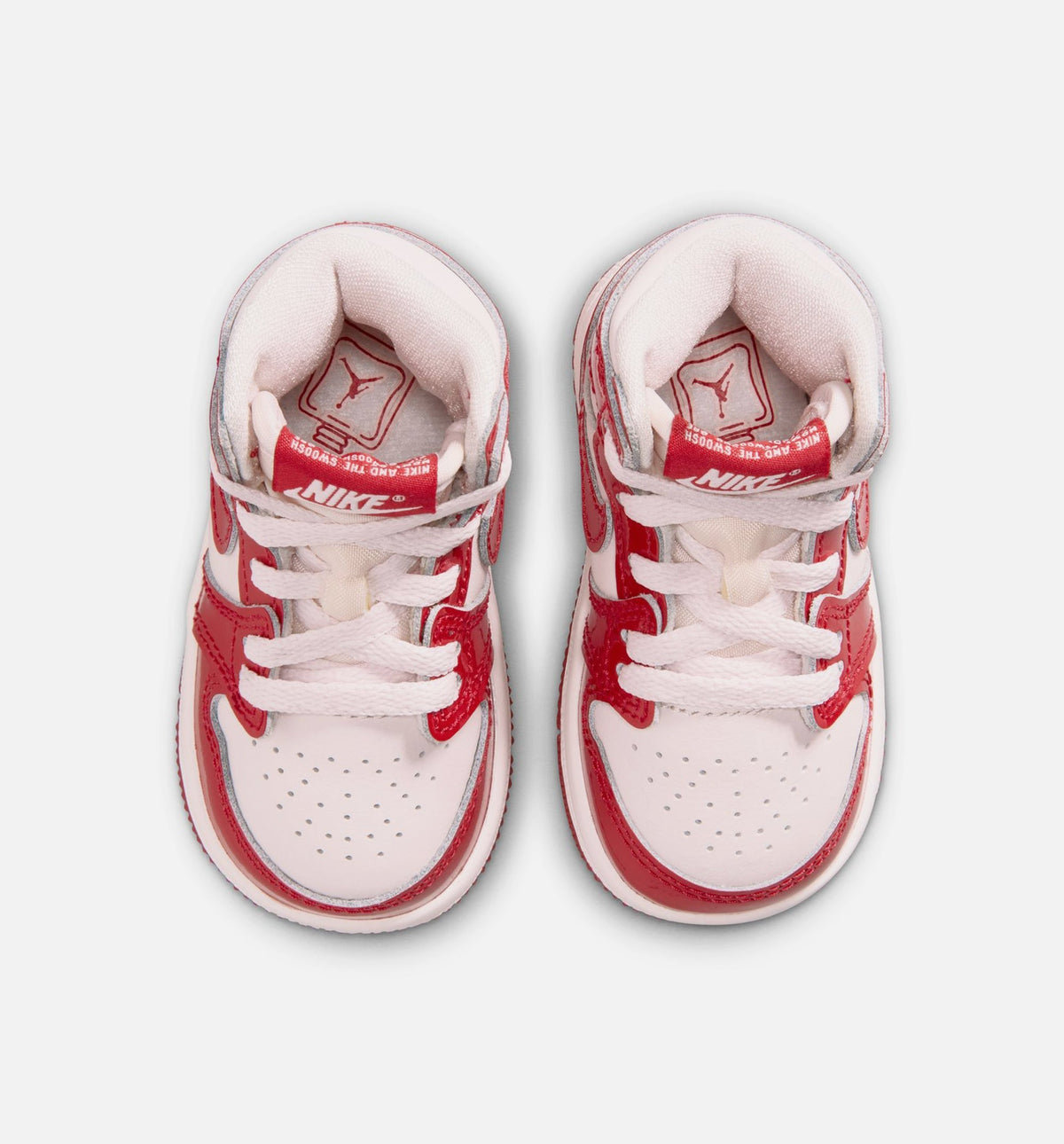 Air Jordan 1 Retro High OG Infant Toddler Lifestyle Shoe - Varsity Red/Metallic Silver
