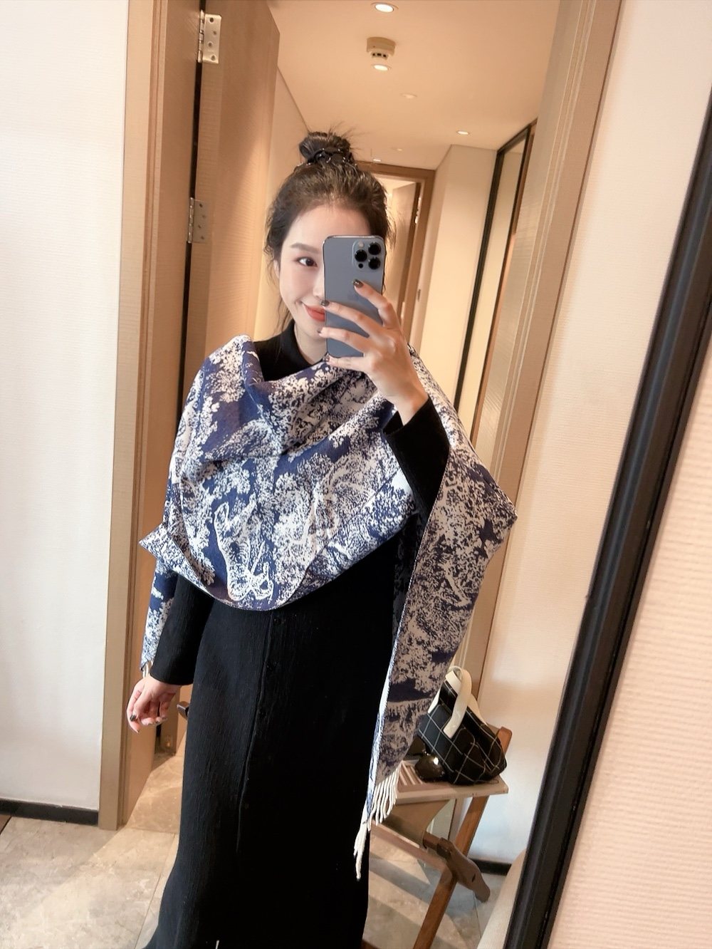 Dior Animal Toile Fringed Scarf