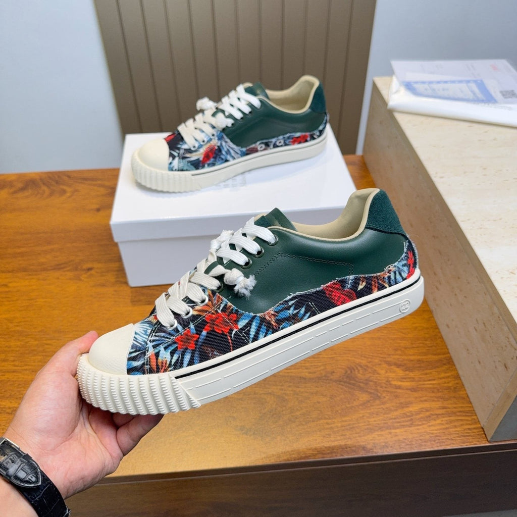 Maison Margiela Floral Panel Low-Top Sneakers