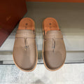 Textured Tassel Mule Loafers