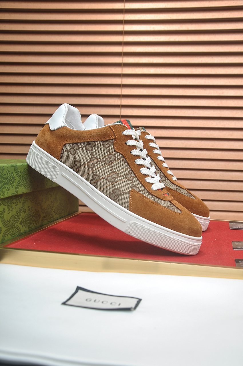 Gucci Men's Patterned Low-Top Sneakers